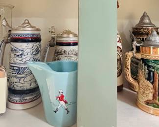 Vintage Beer Steins - Bar Items