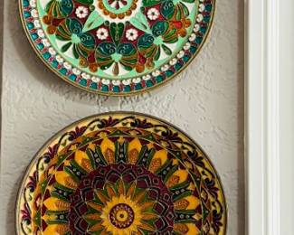 Italian Painted Metal Plates