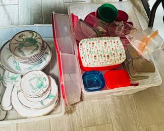 Misc. Kitchen Plastics - Tommy Bahamas Melamine Set