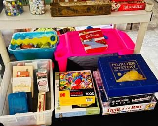 Vintage Toys - Marbles - Puzzles
