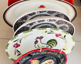 Misc. Plates - Rooster Platters