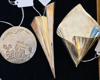Large Sterling Pins