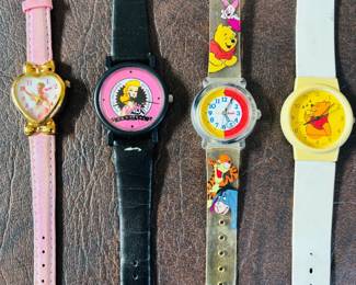 Vintage Barbie / Winnie the Pooh Watches