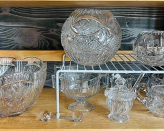 Close-up Crystal Bowls - Cream & Sugar Sets