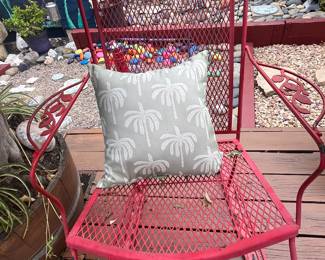Patio rocking chair and  pillow 