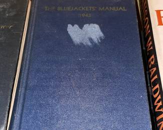 ook Collection (Antique, Vintage, Paperback, Hardcover, Etc.) - The Bluejacket's Manual 1943 Hardcover Book