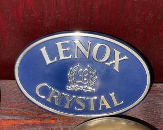 Lenox Crystal Display Sign