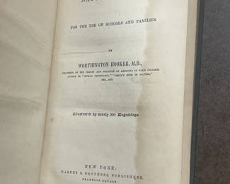 Antique Natural History Hardcover Book (1870)
