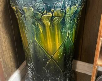 LARGE Antique Pottery Umbrella Holder