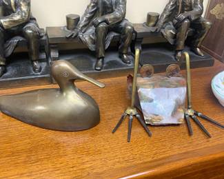 Brass Duck & Handmade Frog