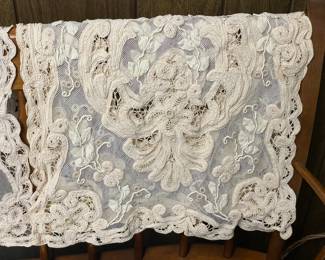 Antique Handmade Lace Table Linen