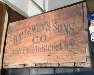 Antique Advertising Wooden Crate