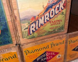 Antique Advertising Wooden Crates