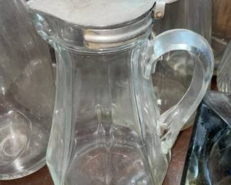 Vintage Glass Syrup Dispenser