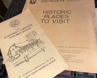 Vintage Bergen County Paper Ephemera