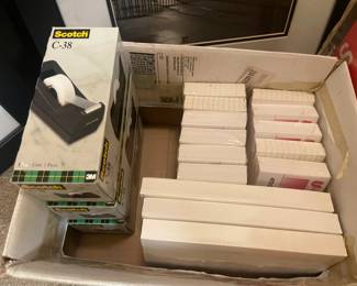 NEW Scotch Tape Dispensers & Index Cards