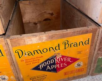 Antique Advertising Wooden Crates