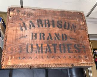 Antique Advertising Wooden Crate