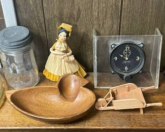 Vintage Teak Duck Wooden Bowl