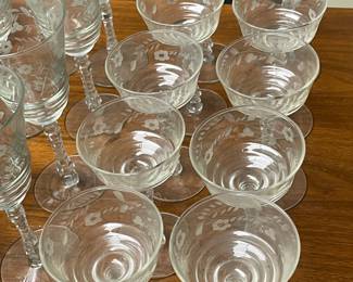 Etched Stemware