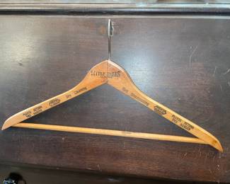 Antique Advertising Wooden Hanger