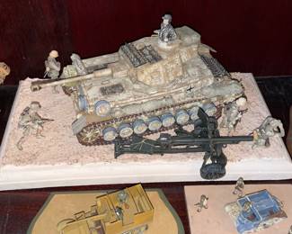 Military Miniature Model Display