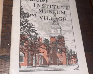 Vintage Edison Institute Museum And Village Pamphlet