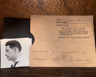 Vintage Official U.S. Navy Photograph W/ Envelope