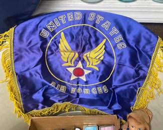 Vintage United States Air Forces Satin Pillow Case Cover