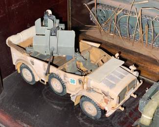 Military Miniature Model Display