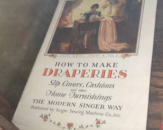 Vintage Singer Sewing Machine Paperback Books