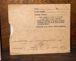 Vintage Official U.S. Navy Photograph W/ Envelope