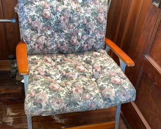 Vintage Mid-Century Modern Teak Folding Arm Chair