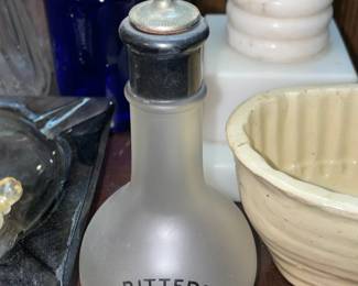 Antique Glass Bitters Bottle