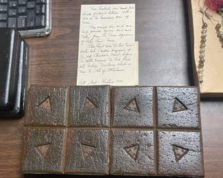 Bookends From Antique Bricks In Texas (1880-1890)
