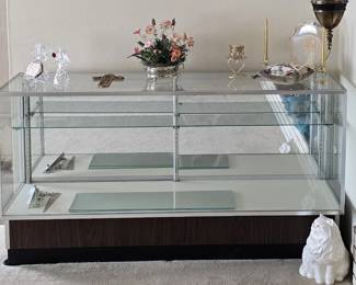 Glass Display Case w/ Shelves