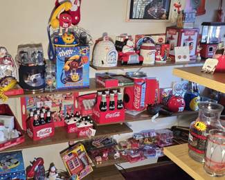 Coca Cola and M&M Collectibles