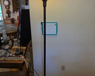 Stained glass floor lamp.
