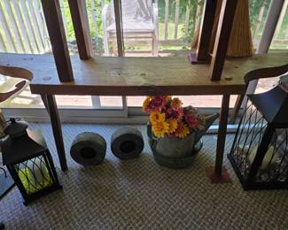 Beautiful rustic hand made wood bench