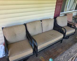 Lazy boy deck furniture. The chair on the right has some condition issues, but the other two are in very good shape.
