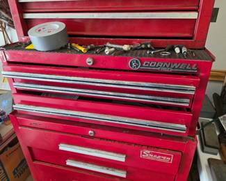 red Cornwell Elite tool cabinet