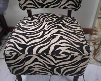 Animal print chair