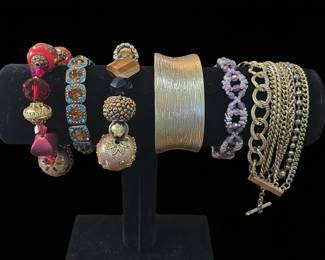 Assorted Vintage and Costume Jewelry Bracelet Collection