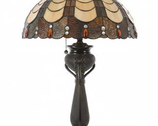 TiffanyStyle Stained Glass Table Lamp
