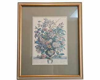 Robert Furber July Botanical Print