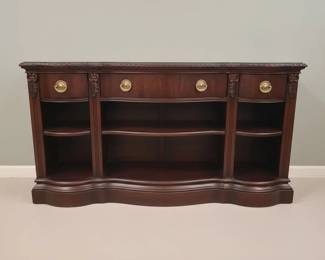 Serpentine Mahogany Sideboard