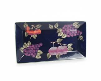Certified International Fruit Motif Rectangular Platter by Patricia Brubaker
