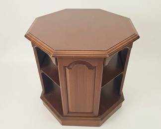 Ethan Allen Georgian Court Hexagonal Storage End Table