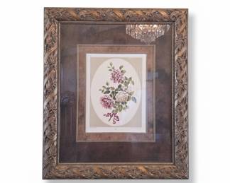 Vintage Robert Furber Framed Botanical Art Print