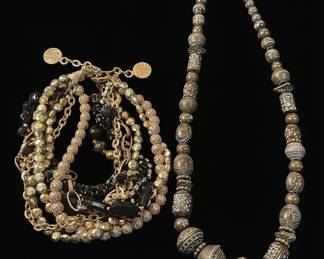 Vintage Ethnic or Bohemian Bead Necklace Grouping